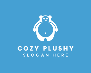 Plushy - Winter Polar Bear logo design