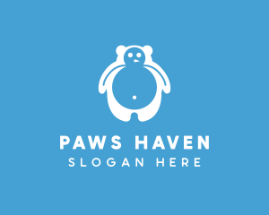 Winter Polar Bear logo design