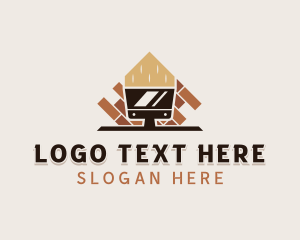 Contractor - Masonry Concrete Scraper logo design