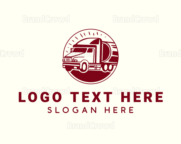 Oil Tanker Truck Logo