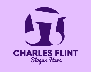 Purple Musical Note Logo