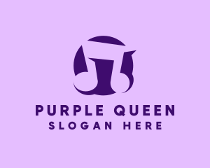 Purple Musical Note logo design