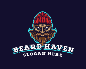 Beard - Bearded Lumberjack Gaming logo design