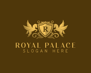 Elegant Royalty Pegasus logo design