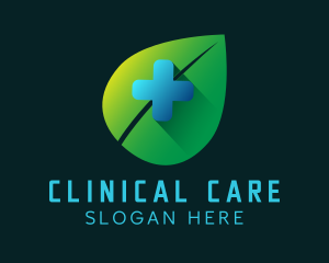 3D Pharmaceutical Leaf logo design