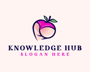 Porn - Erotic Fruit Lingerie logo design