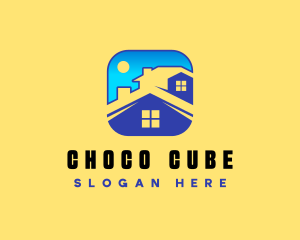 House - Modern House Roof logo design