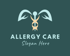 Allergist - Clinic Physician Caduceus logo design