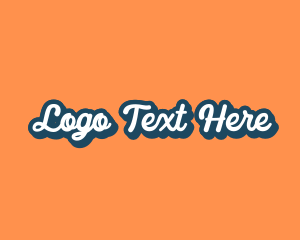 Crafty - Retro Cursive Comic logo design