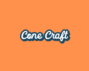 Retro Cursive Comic logo design