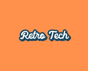 Retro Cursive Comic logo design