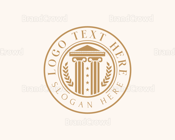 Legal Court Lawyer Logo