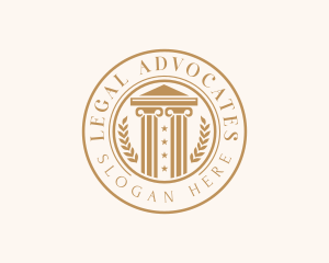 Legal Court Lawyer logo design