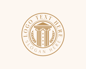 Notary - Legal Court Lawyer logo design