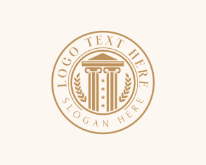 Legal Court Lawyer Logo