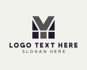 Masonry - Geometric Company Letter Y logo design
