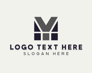 Masonry - Geometric Company Letter Y logo design