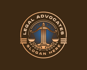 Justice Legal Scale logo design