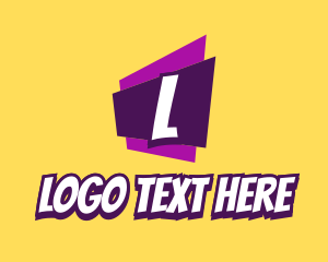 Tv Show - Pop Art Cartoon Letter logo design