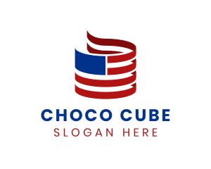 Election - American National Flag logo design