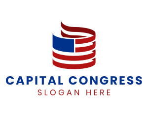 Congress - American National Flag logo design