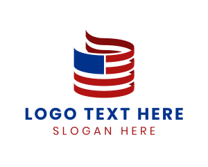 Usa - American National Flag logo design