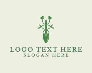 Groundkeeper - Garden Trowel Landscaping logo design