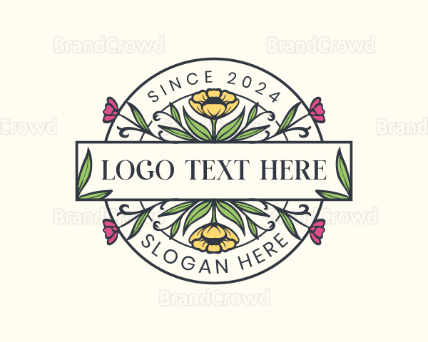 Elegant Floral Boutique Logo