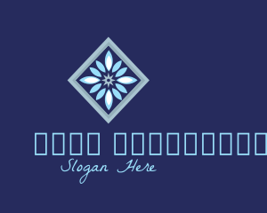 Square Snowflake Decor  Logo