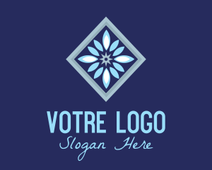 Square Snowflake Decor  Logo