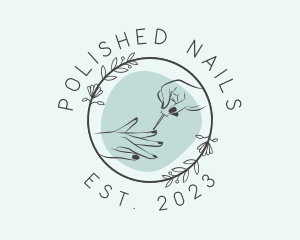 Fingernail Manicurist Salon logo design