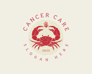Cancer - Crustacean Crab Seafood logo design