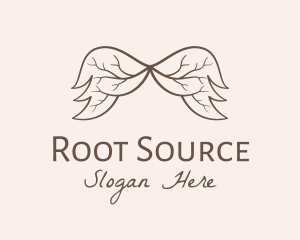 Root - Organic Root Wing logo design
