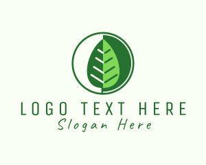 Biological - Modern Leaf Vegetarian logo design