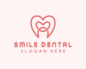 Dental - Heart Dental Tooth logo design