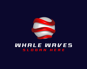 Wave Globe International logo design