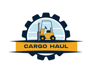 Forklift Cog Machinery logo design