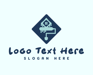 Paint - Paint Roller House Paint logo design