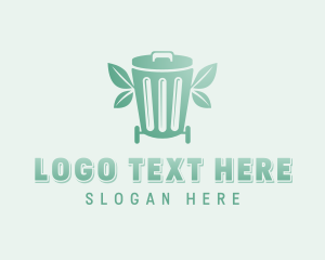 Recycling Bin - Compost Waste Bin logo design