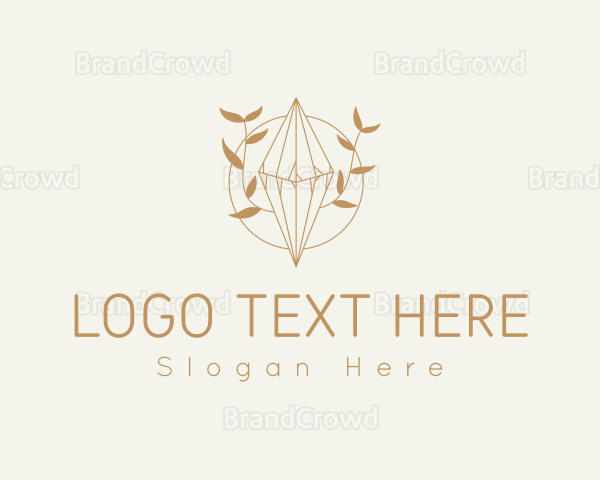 Feminine Floral Crystal Logo