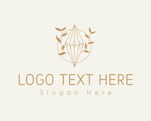 Shiny - Feminine Floral Crystal logo design