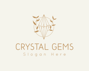 Feminine Floral Crystal logo design