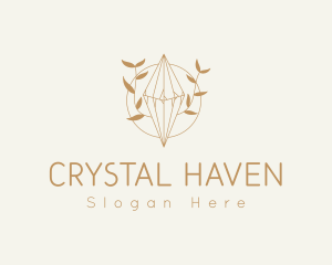 Feminine Floral Crystal logo design