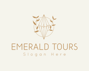 Feminine Floral Crystal logo design