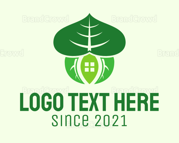 Leaf House Structure Logo