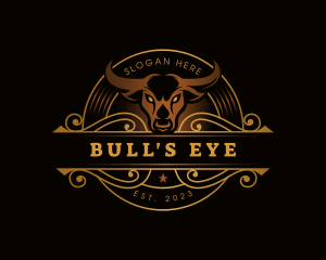 Bison Bull Taurus logo design