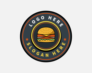 Lunch - Fast Food Burger Restaurant logo design