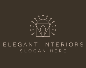 Home Decor Candle Light logo design