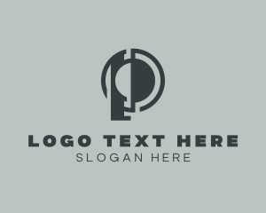 Digital Marketing - Professional Business Agency Letter P logo design