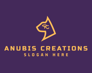 Anubis - Egyptian God Cat logo design